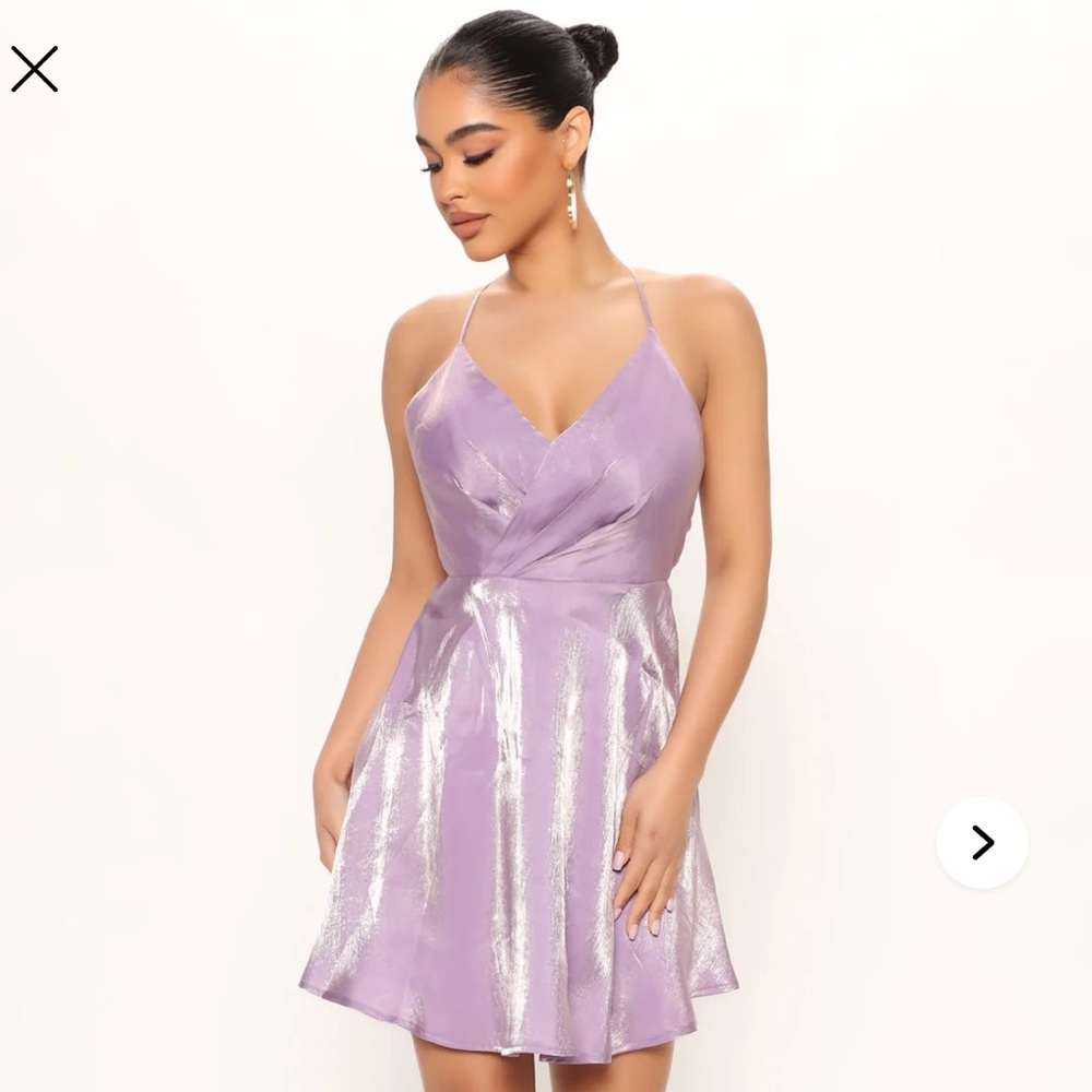 Lavender and Silver Strappy Dress